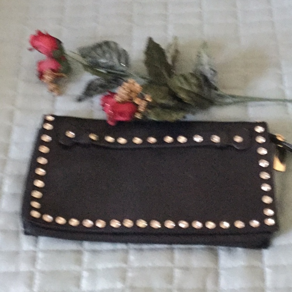 Studded clutch purse